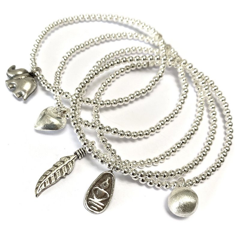 Zilveren armband met Boeddha NIEUW!