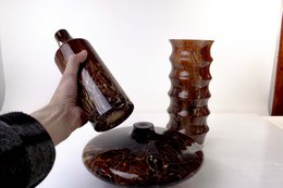 Vase Flasche „Coffee Collection“ – Höhe 25 cm – Glas