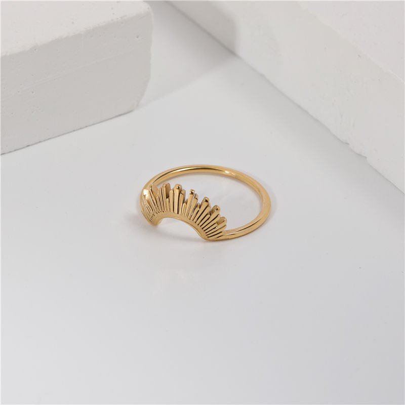 Lucy - Geometrischer Sun Ray Ring