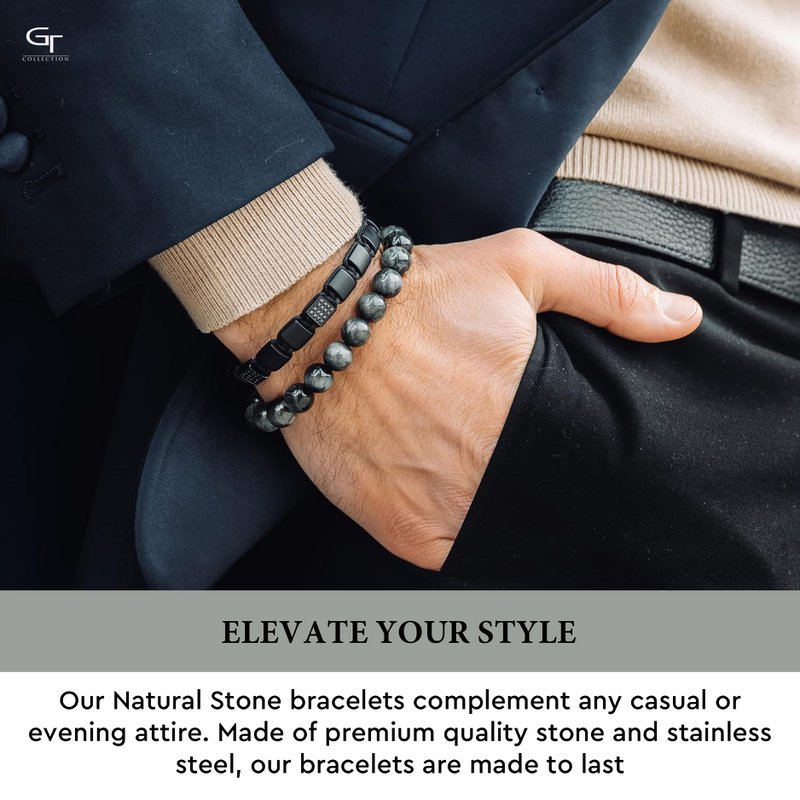 Herren-Armband mit EAGLE EYE-Perlen