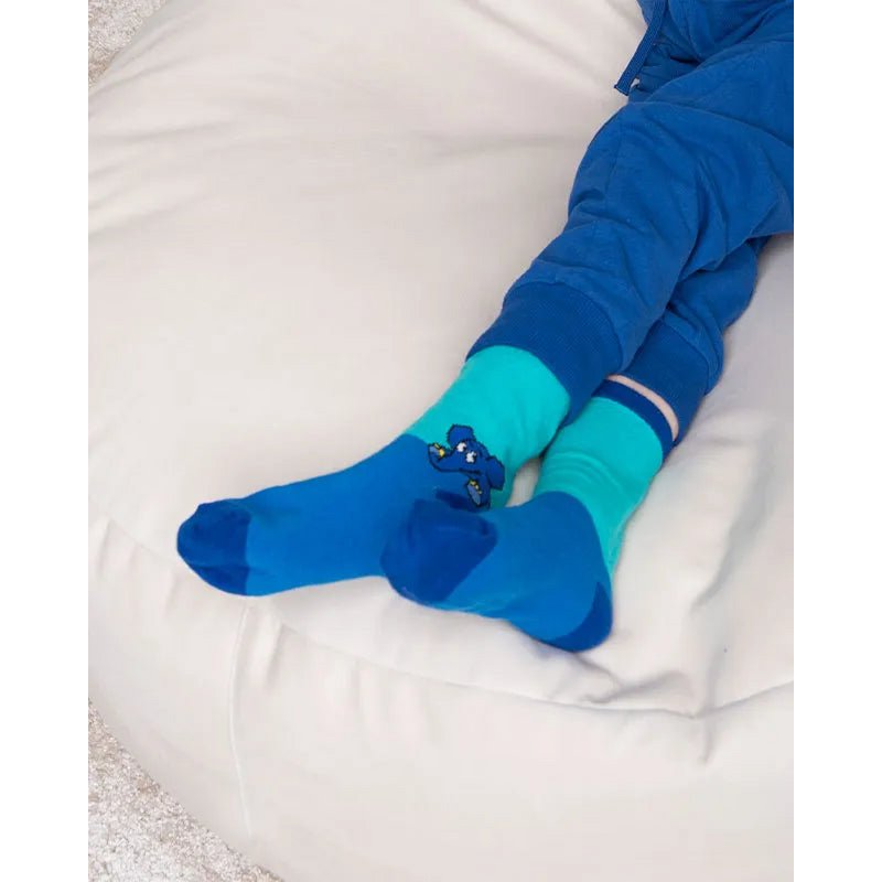 koaa – The Elephant “Guck-Guck” – Socks green/purple/navy