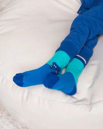 koaa – The Elephant “Guck-Guck” – Socks green/purple/navy