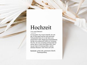 Postcard "Wedding" definition