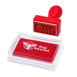 Top secret stamp and ink set