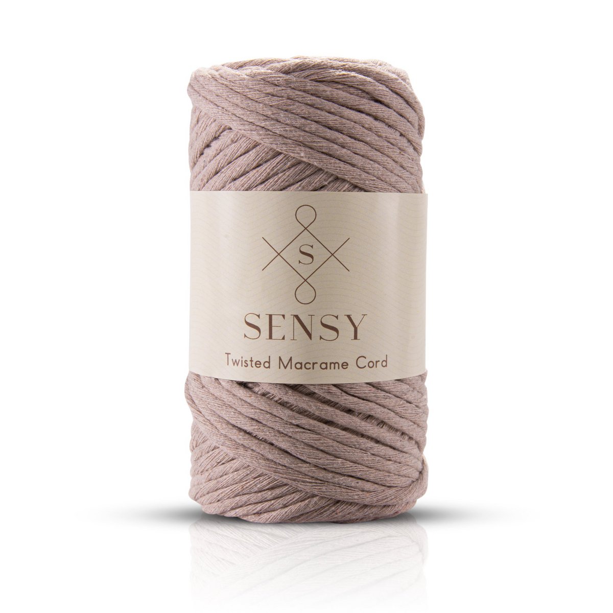 Sensy Premium 3 mm - cordoncino macramè a filo singolo in cotone riciclato al 100%.