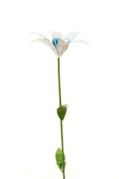 GIGLIO CUORE BLU METALLO ZIMBA-ARTS