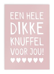 Carte de vœux Carte postale Get Well Soon Strength Card // Un gros câlin
