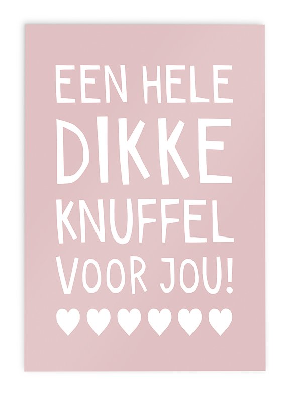 Carte de vœux Carte postale Get Well Soon Strength Card // Un gros câlin