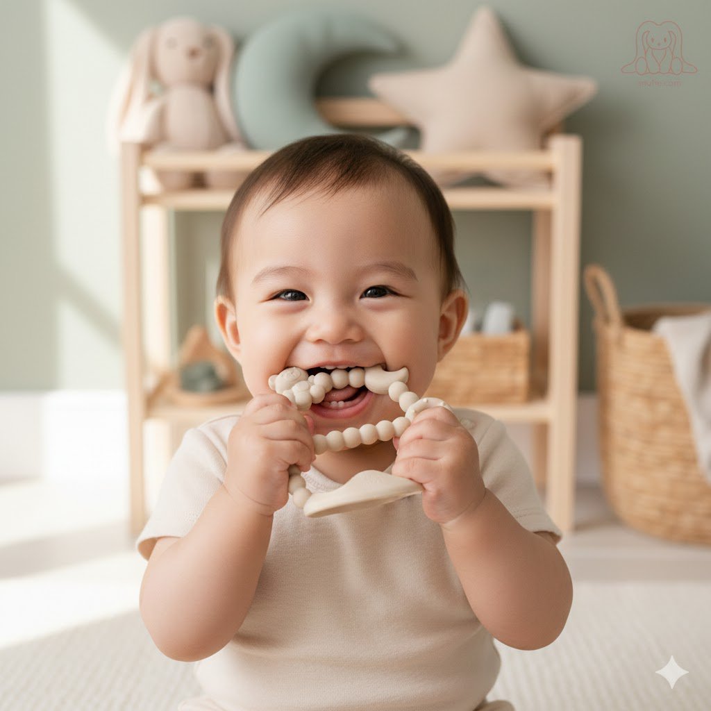 Anneau de dentition en silicone souple GALAXY | SABLE