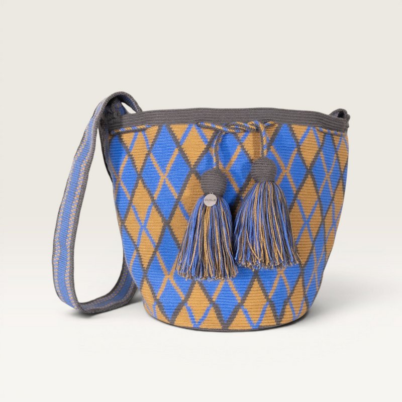 Geometric crossbody L | Lapis