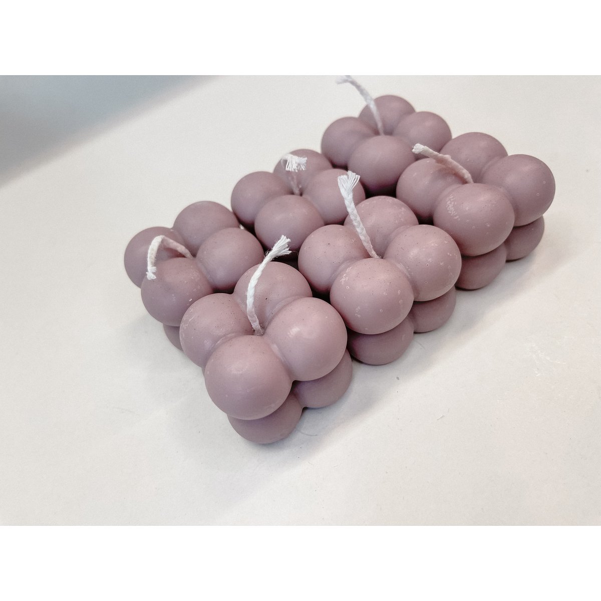 Bubble Candle Brown (small) - Small Brown Bubble Candle