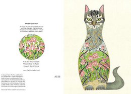 E038 - cat in rose garden