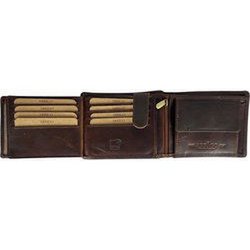 Tegnebog mænd brun RFID anti skum billfold