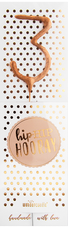 Hiphip hooray Roségold 290 Sortiment 144 Wondercandle® classic