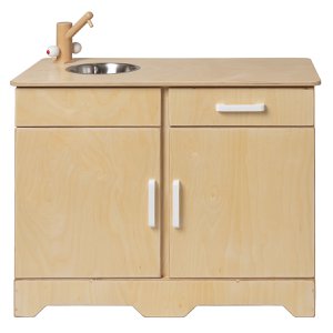 Van Dijk Toys Wooden Toy Kitchen / Kitchen - Natural With White (Childcare Quality)