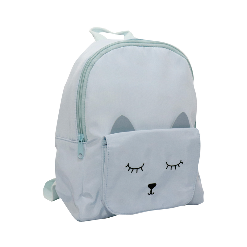 Little Kitten MINA Children's Backpack — Blue | Yuko B.