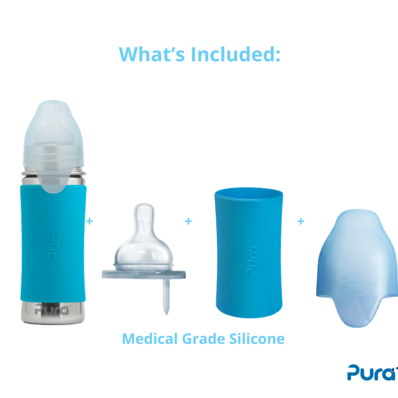 Pura Speenfles 325 ml + Vos-Hülle