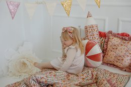 Set di biancheria da letto trapuntata in cotone per bambini "Giardino estivo" - design patchwork, grandi dimensioni