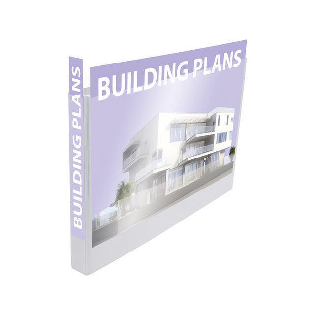 Presentatie ringband Kangaro A3 4r D-25mm wit 2 stuks Krimp a 2 stuks