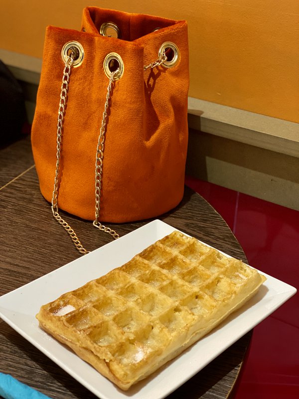 Sac Seau VELOURS ORANGE SANGUINE
