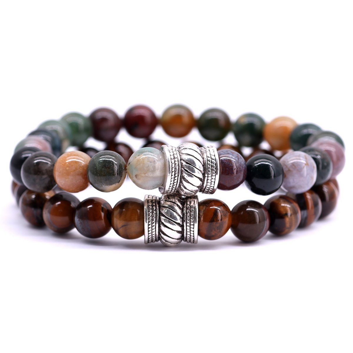 Bali Set Indian Agate x Brown Tiger Eye