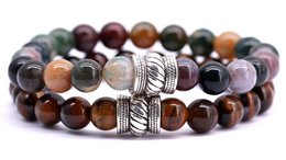 Bali Set Indian Agate x Brown Tiger Eye