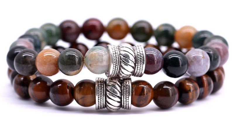 Bali Set Indian Agate x Brown Tiger Eye