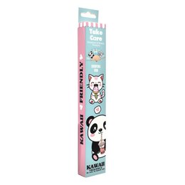 Kawaii-freundlicher Fächer – Fächer aus Holz und Stoff