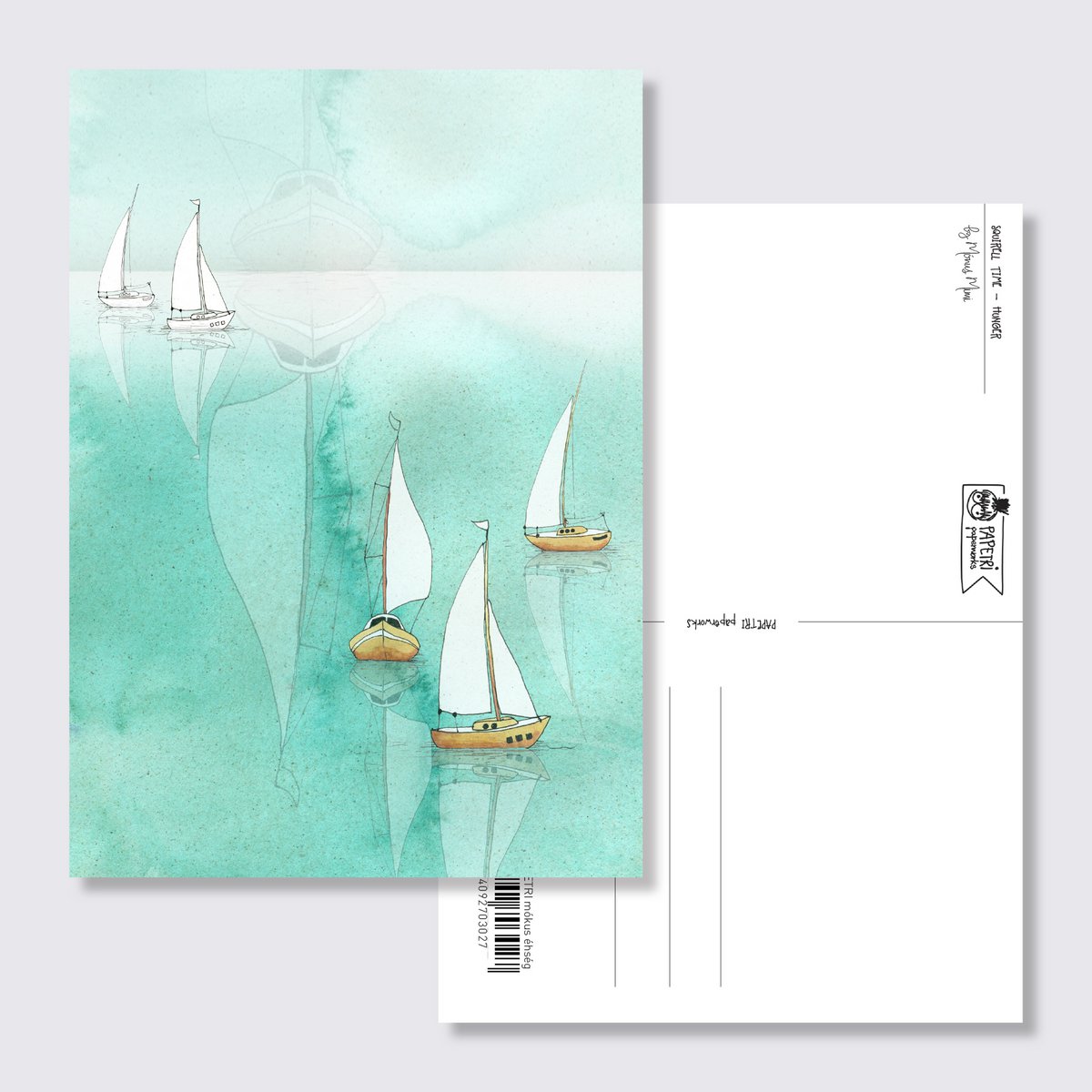 Einfache Postkarte - Segel