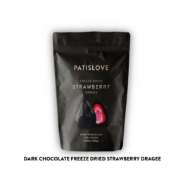 Strawberry Dragee Dark Chocolate, 80G