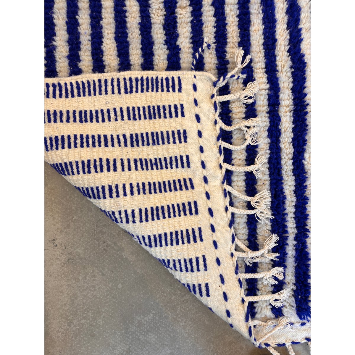 Berber carpet - Blu - 1.20 x 2.00