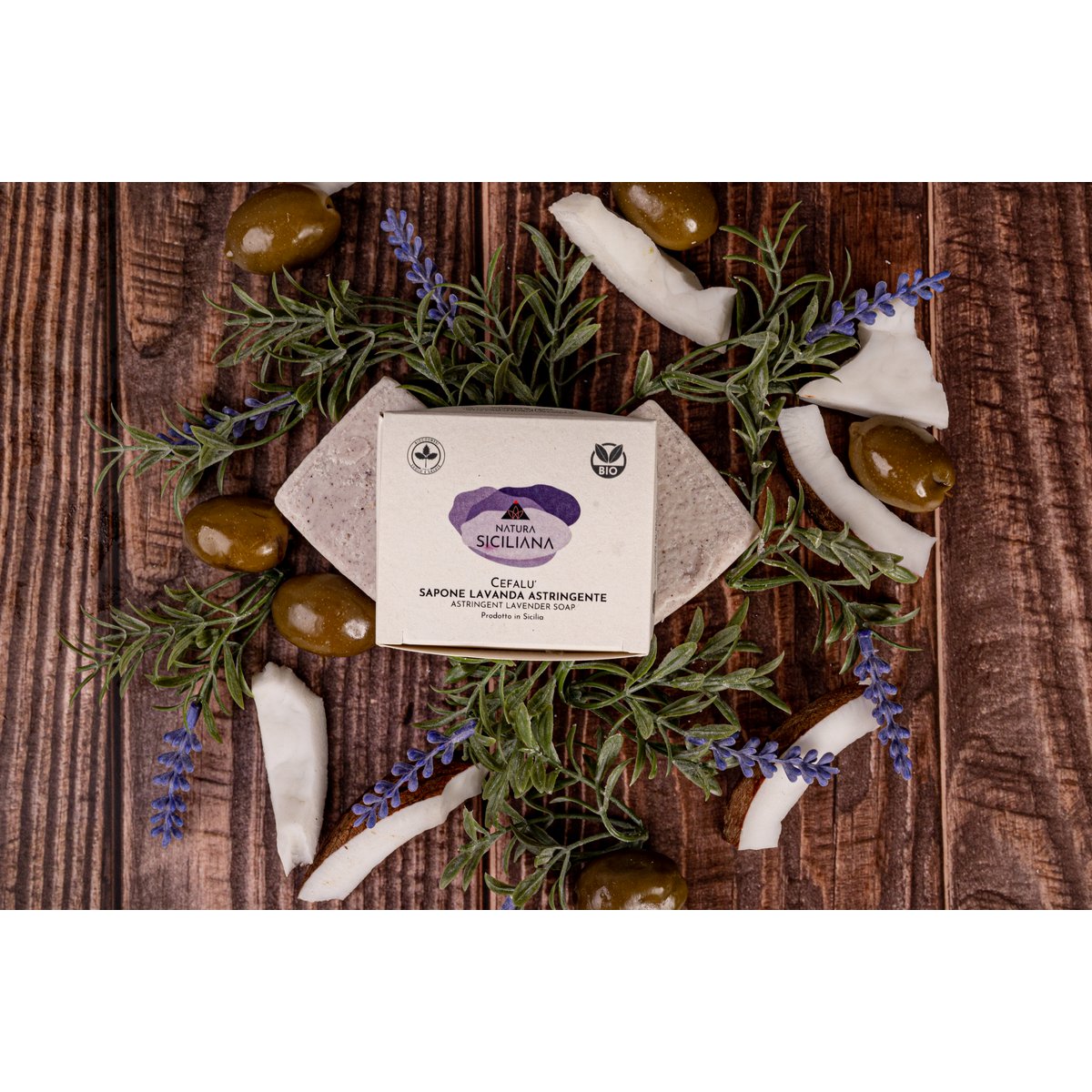 Shampoo Solido Lavanda per Capelli Grassi