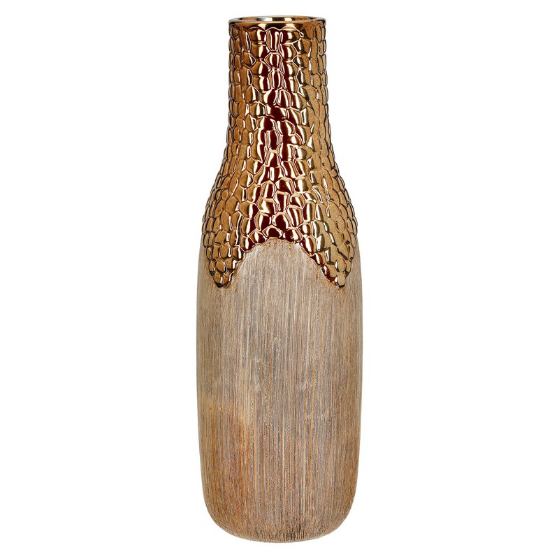 Halsvase Lausanne, braun; bronzefarben H.51,5 cm