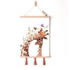 Giraffen-Kinderzimmer-Poster, Giraffen-Poster, Blumen-Kinderzimmer-Druck, Mutter und Baby-Giraffen-Poster, Kinderzimmer-Giraffen-Druck, Wildblumen-Druck, Mädchen-Kinderzimmer-Poster, Mädchenzimmer-Dekoration