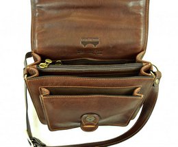 Bolso señora de piel 23,5 cm. largo x 20 cm. altura