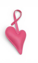 Keychain - Heart Shaped Bag Charm - Pink