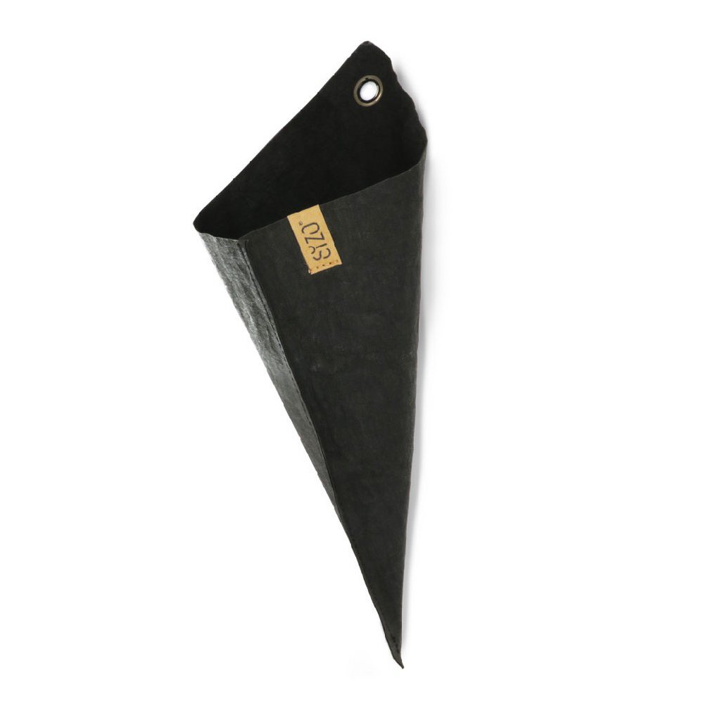 SIZO Washable Paper Bag Triangle Black