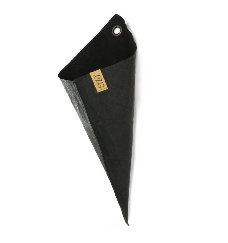 SIZO Washable Paper Bag Triangle Black