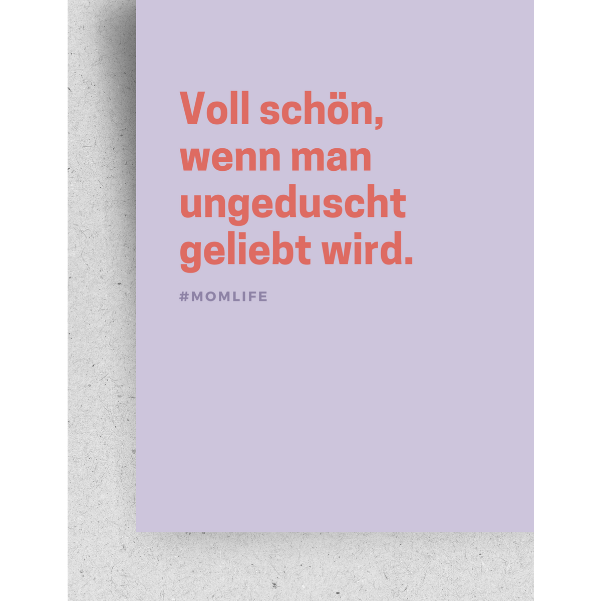 Ansichtkaart "Ongedoucht" | Gerecycled papier