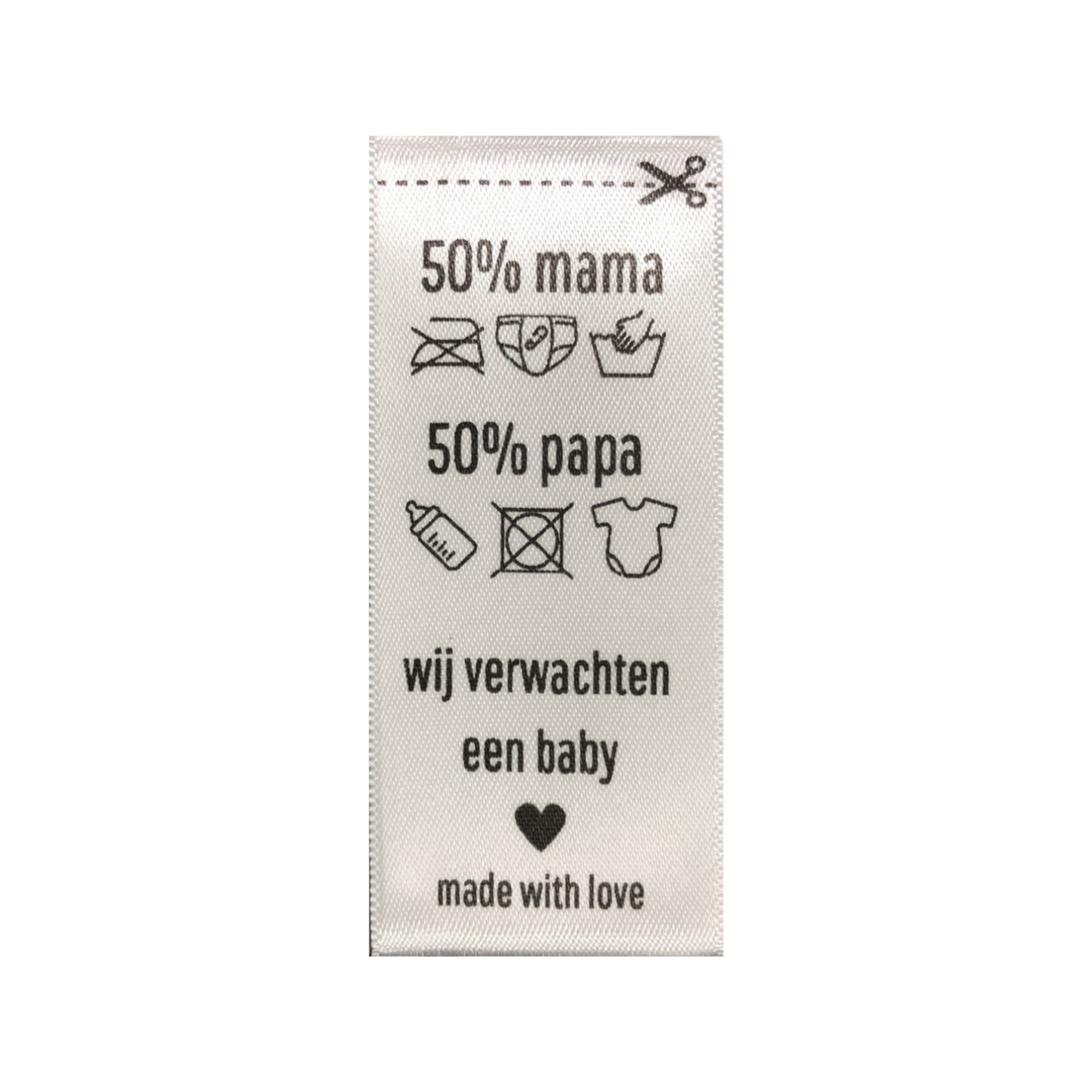 Washing label • We expect a baby