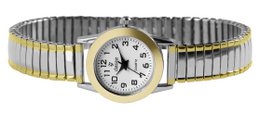 Reloj Classique para mujer con pulsera de acero inoxidable, bicolor