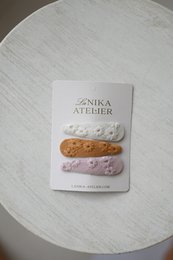 Spinki do włosów pastelowa tęcza