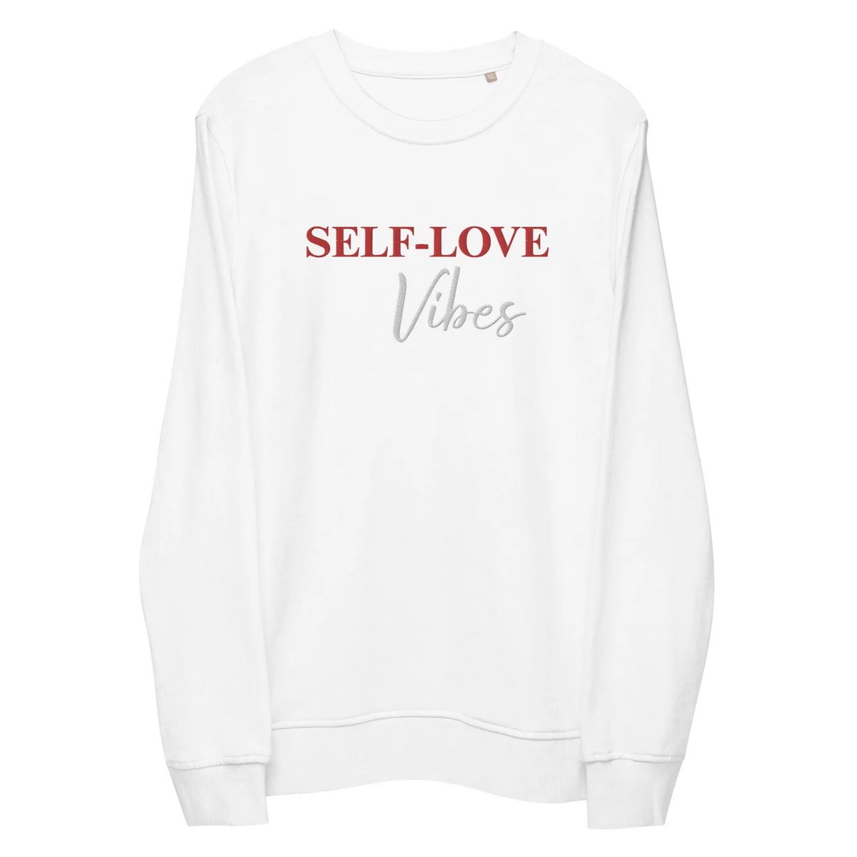 Sweatshirt i økologisk bomuld - Self Love Sweatshirt - Miljøvenlig økologisk bomuld - BRODERI