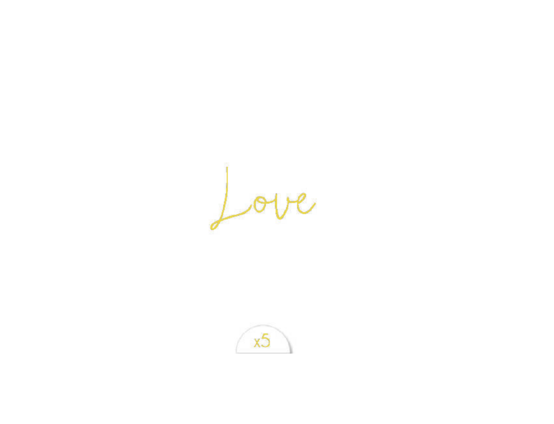 Sioou tymczasowy tatuaż - Love Doré x5