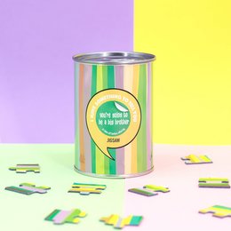 A colorful puzzle with a "You're going to be a big brother" message, perfect for a new sibling announcement or get well card. The puzzle pieces feature a variety of bright, playful colors and shapes.