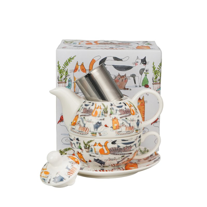 DUO CATS Tea for One, 350ml, LAZY CATS, Giftbox
