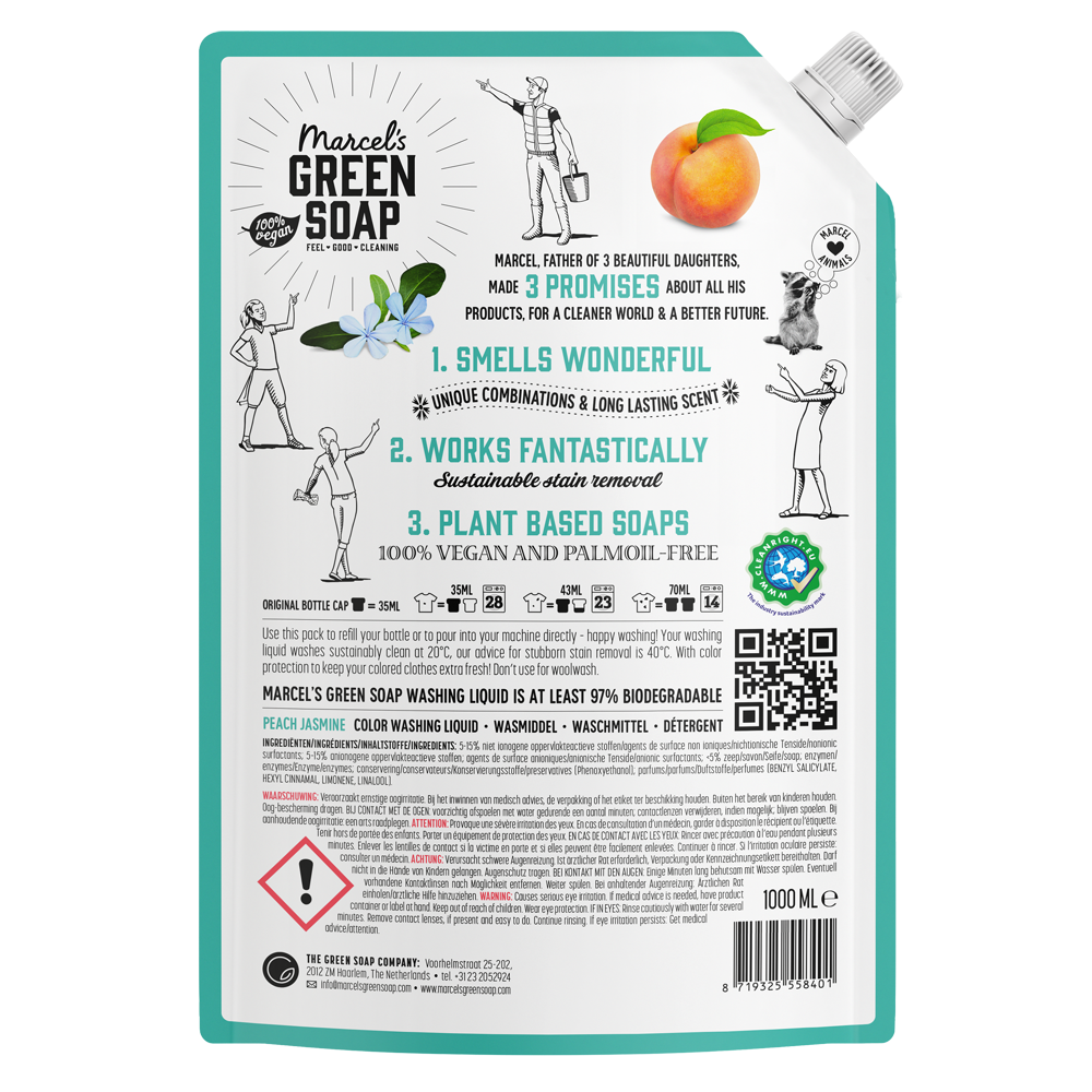 Color Detergent Refill Peach & Jasmine