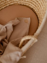 Fasciatoio per bebè/mussola a triplo strato - Beige