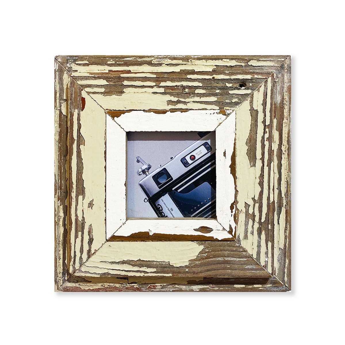 Fotografie - Samenstelling van 2 teruggewonnen houten lijsten