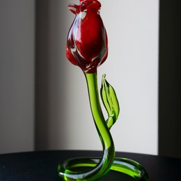 Rosone in vetro da terra